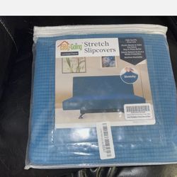 Easy-Going Futon Couch Slip Cover Stretch Dk Gray Small Grid 65-75” Seating Area