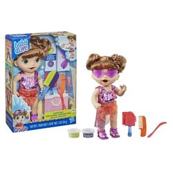 Baby Alive Sunshine Snacks Doll, Eats and "Poops," Waterplay Doll, Brown Hair
