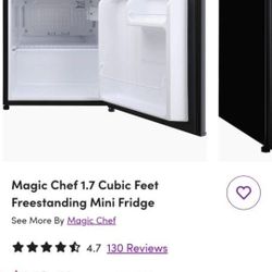 Magic Chef 1.7 Cubic Ft. Fridge