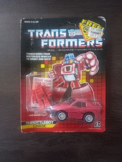 Vintage 1986 Transformers Throttlebot Chase Autobot Toy NIB