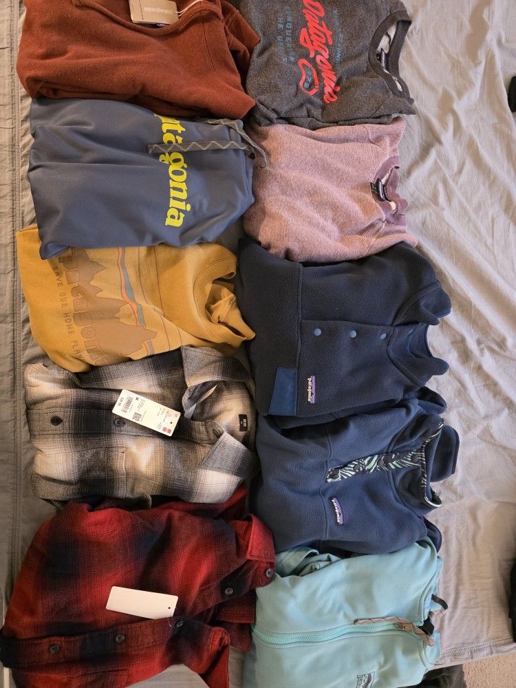 Bundle Of Patagonia And Uniqlo Medium Sized Clothes