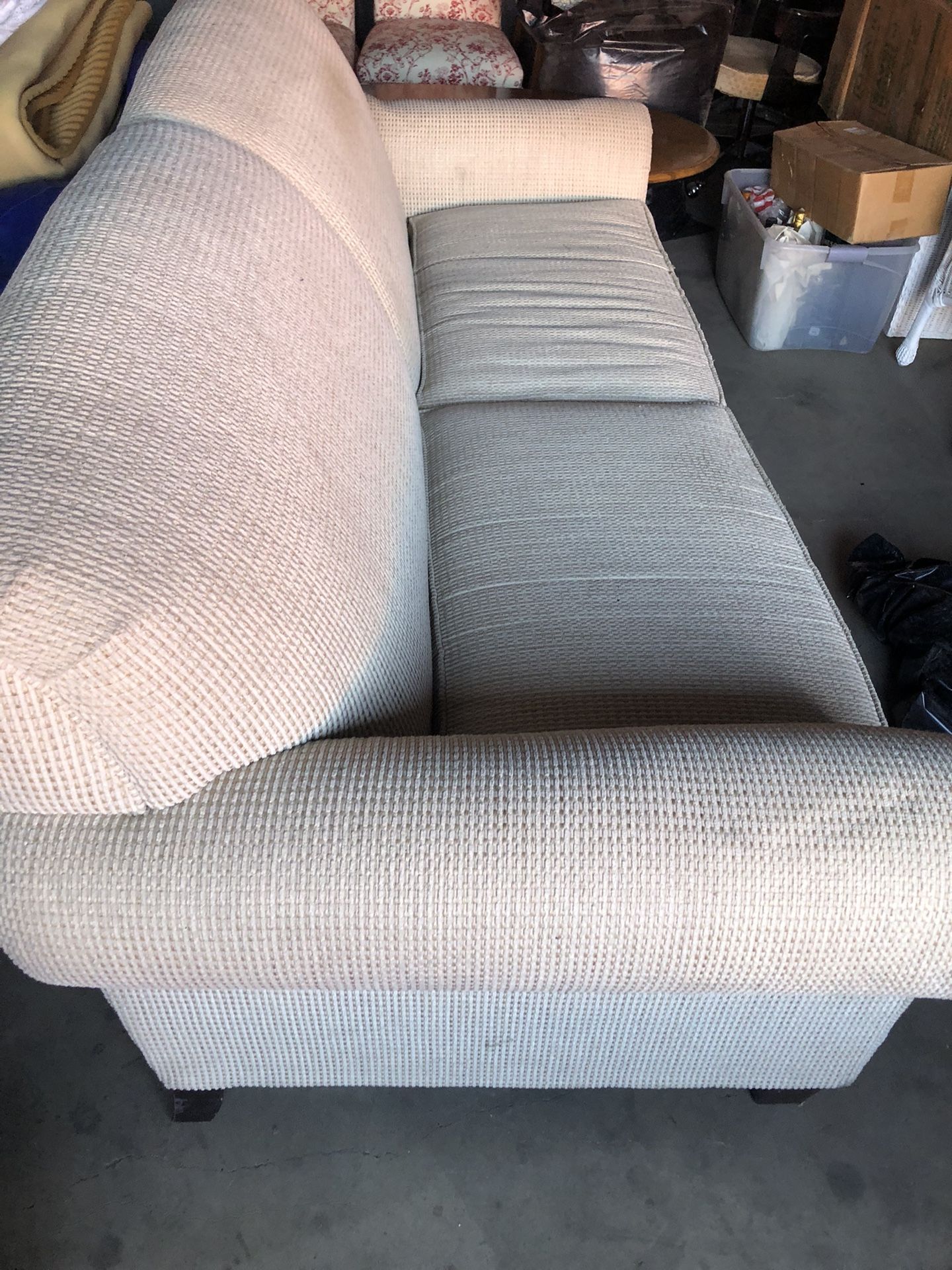 Broyhill Cloth Sofa Couch 7’