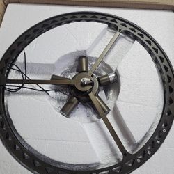 Bronze Crystal Mount Chandiler 