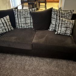 Chocolate Sofa And Love Seat