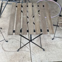 Set Of Wooden Table And 2 Chairs 