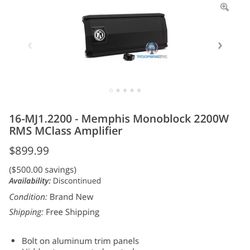 Memphis Car Amplifier 16-MJ1.2200