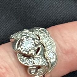 14k White Gold 7grams Engagement/Wedding Ring