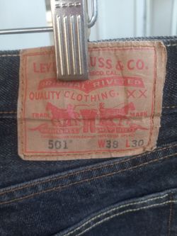 Levis 501 Jeans 38x30