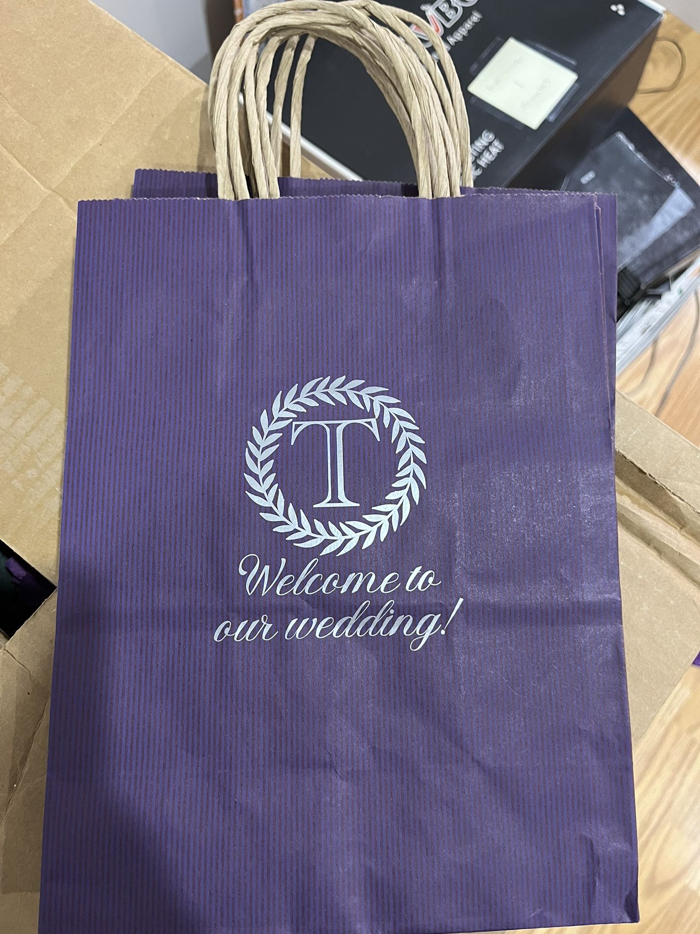 Welcome To Our Wedding Paper Bags