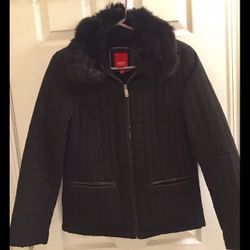 Nice Espirit Jacket With Detachable Fur Collar Size S Worn A Few Times