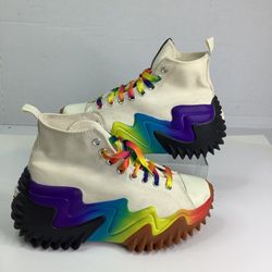 Converse Run Star Motion CX Platform Pride Rainbow Shoes ( Mens Sizes 8 Women 9.5 )