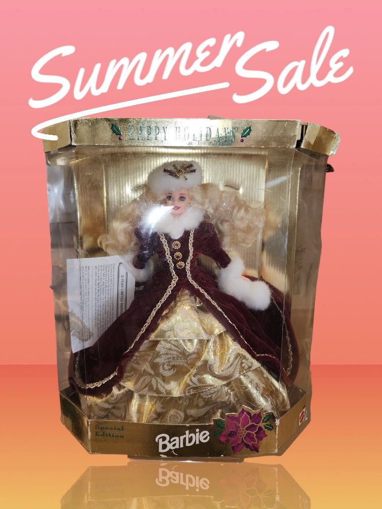 Vintage 1966, 1992 Happy Holidays Barbie Doll