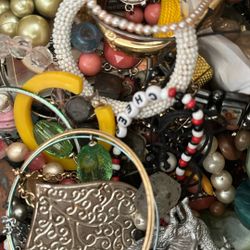 1.25Pounds Mixed Vintage Craft/Jewelry Destash Lot