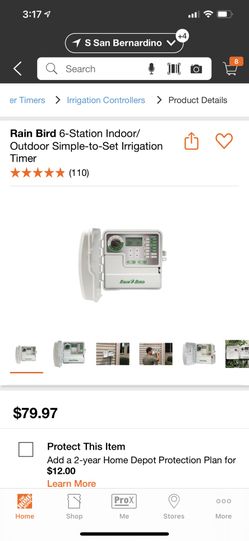 Rain Bird 6 Zone Indoor/outdoor Irrigation Timer