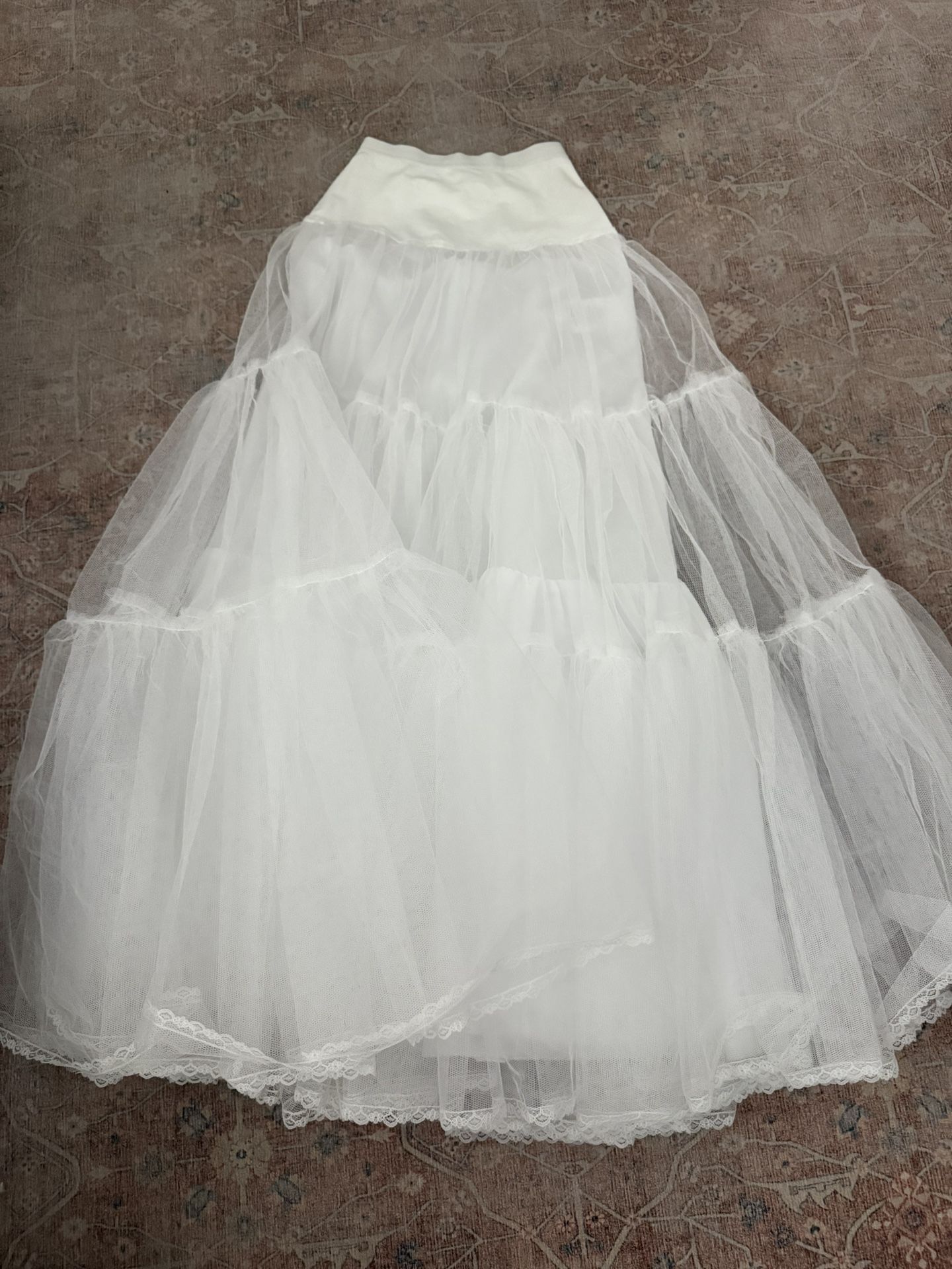 XS White Petticoat (Ballgown Silhouette Slip)