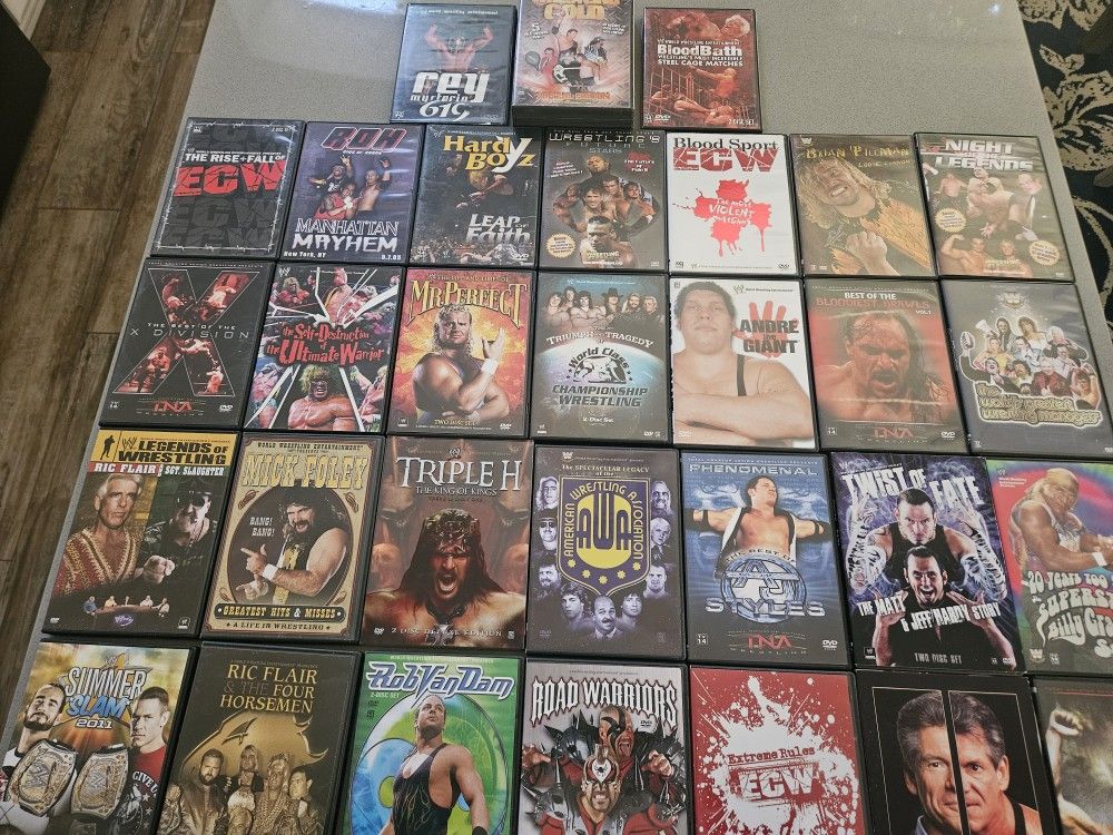 31 Pro Wrestling DVDS 