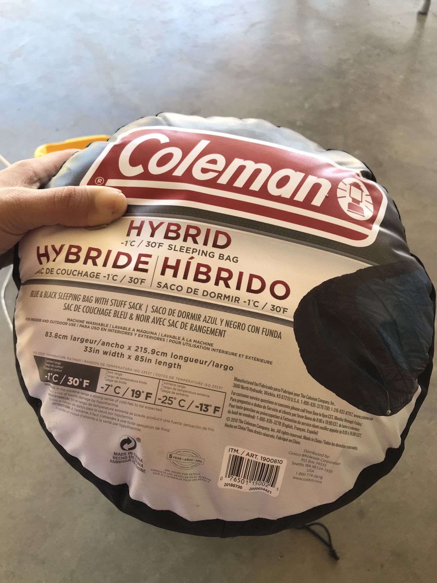 coleman sleeping bag hybrid