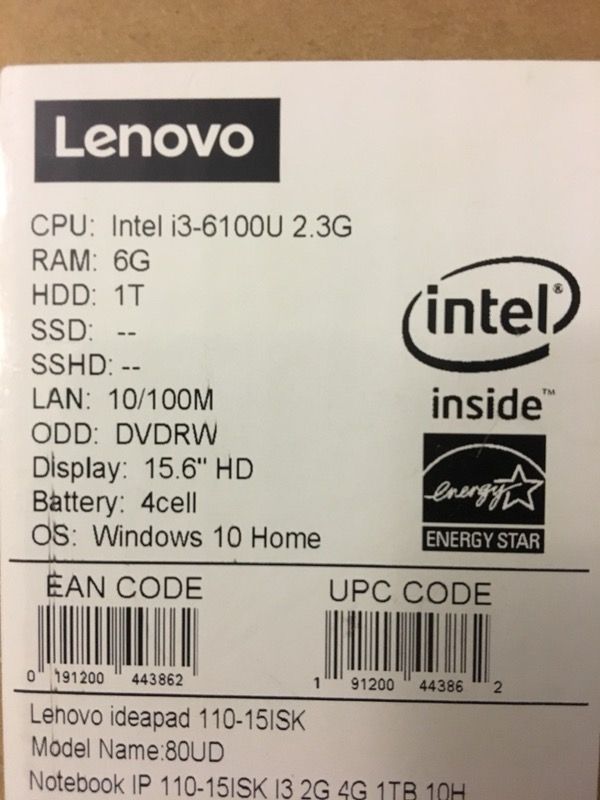 Lenovo ideapad 110-15ISK & hp monitor