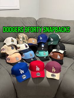 MLB new era Los Angeles dodgers many colors and patches to choose from 9forty regular and A frame SnapBack hats