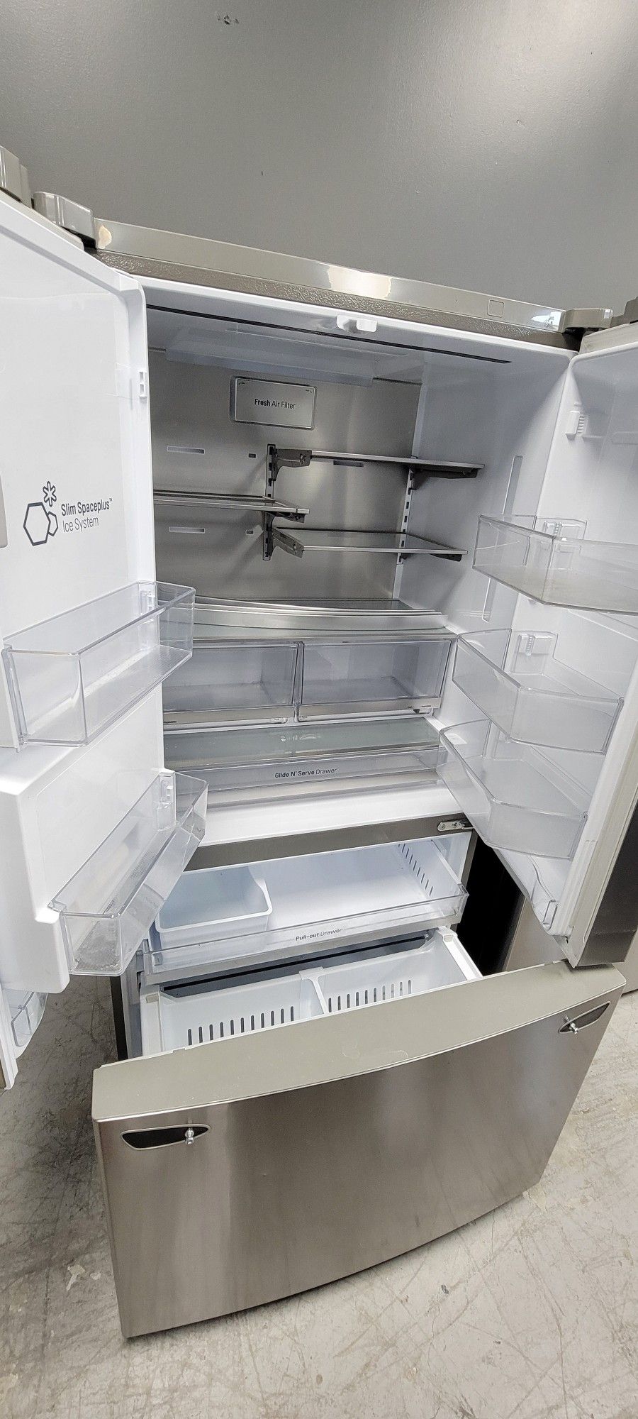 Stainless French Door Cooling And Freezing With Warranty