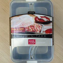 $10 Bake N Take  Covered Cake Pan 13" x 9" 