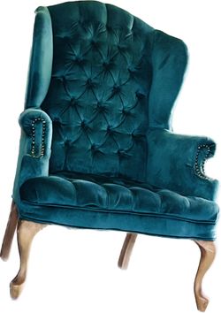 Tufted Antique chair $125