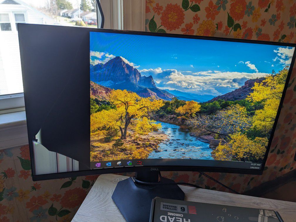 Dell Gaming Monitor Cracked Panel