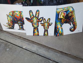 Canvas paintings