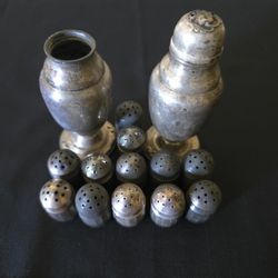 Sterling Silver Silverware Salt Pepper Shakers 148 grams SCS Co. International
