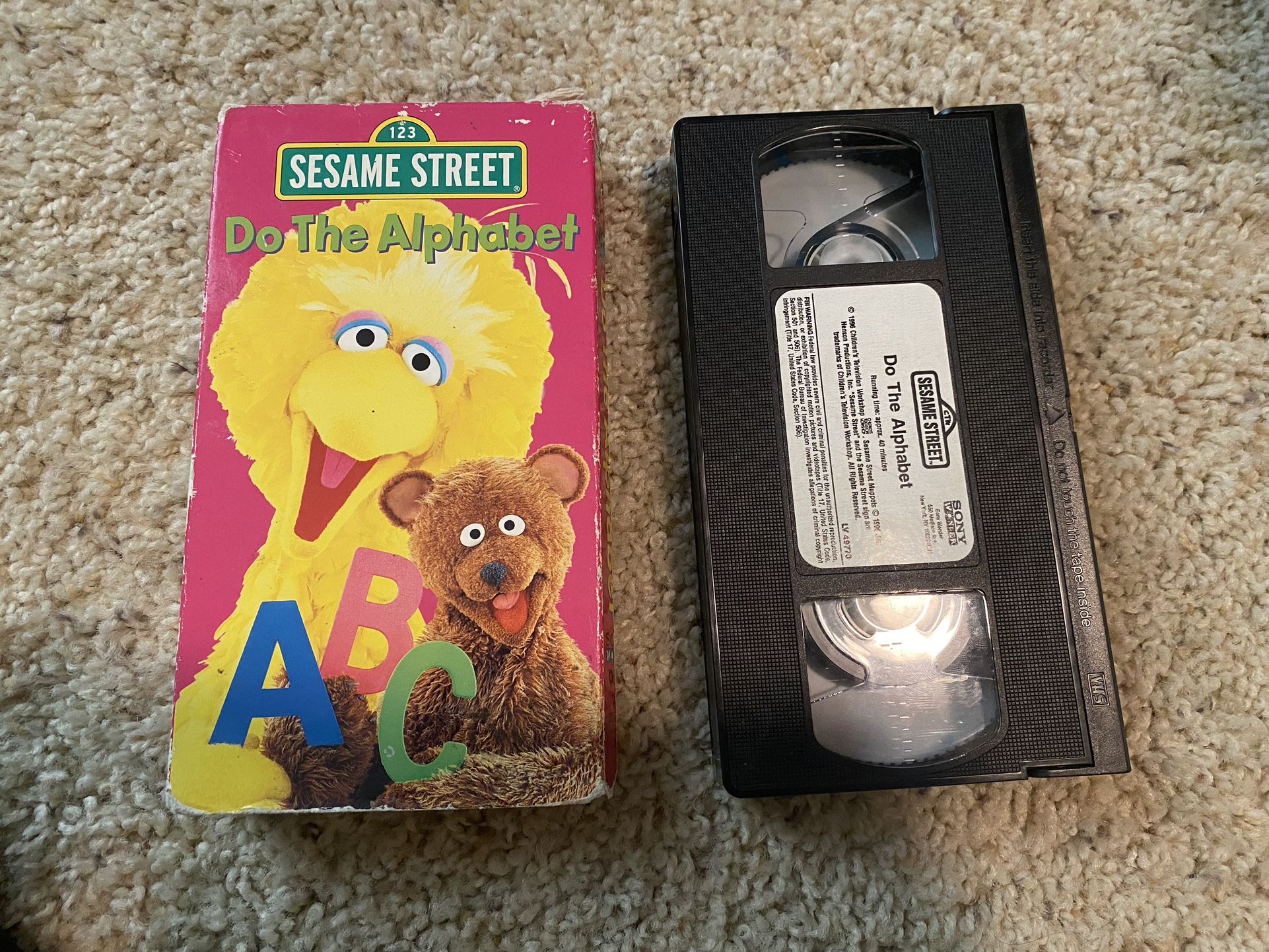 Sesame Street Do The Alphabet VHS