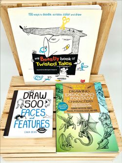 Set of 3 Drawing Books