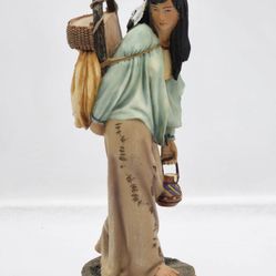 Vintage Indian Woman Mother Figurine