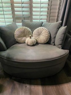 Large Round Oversized Accent Chair