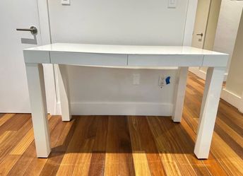 West Elm Parsons 2-Drawer Desk – White (48")