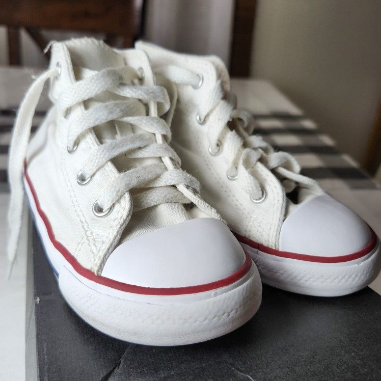 White Converse Kids Sneakers (Infant Size 9) β Back-to-School Ready!