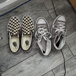 Converse and Vans shoes