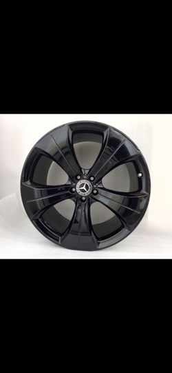 Set 4 GLS GLE Black 21" Mercedes Wheels Rims OEM