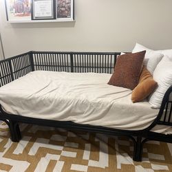 Black Rattan Daybed Frame (world market)