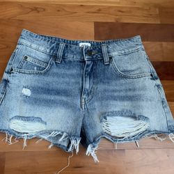 Women’s BDG Urban Outfitters Harri Ripped Denim Cutoff Shorts, size W26