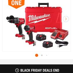 Milwaukee 18V Drill Set 