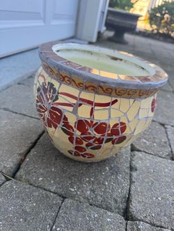 Mosaic Ceramic Planter Pot