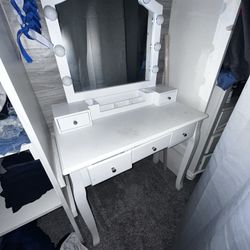 Vanity Table And Mirror
