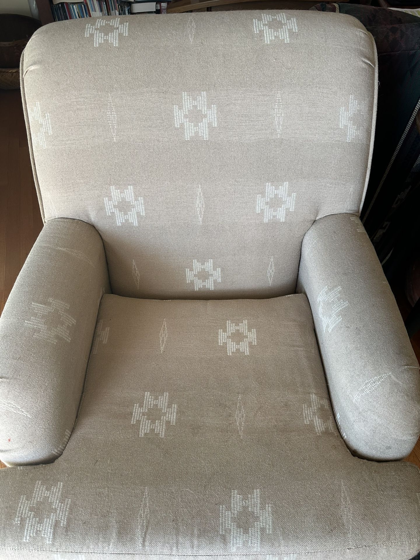 Comfortable Clean Chair & Ottoman