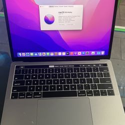 MacBook Pro 2016 13” Retina TouchBar Intel Core i5 8GB RAM 256B SSD MacOS Monterey Charger .