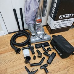 New Cond KIRBY VACUUM WITH ATTACHMENT. , SHAMPOO  , EXTRA BAGS , WORKS EXCELLENT. , IN THE BOX 