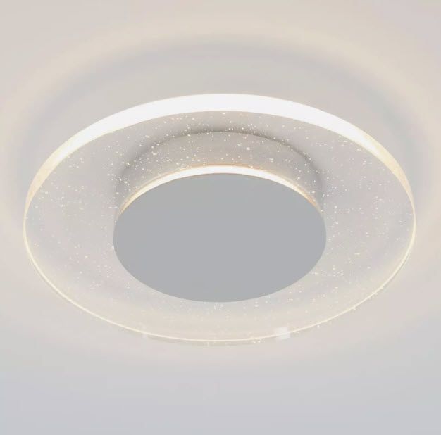 New Artika Essence Disk 13” 1Light Chrome/Mirror Integrated LED Flush