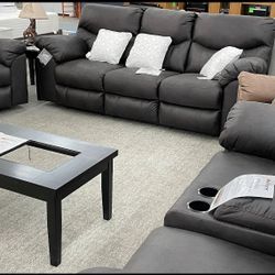 Boxberg Teak Reclining Living Room Set (Sofa, loveseat , Couch Sectional Options 