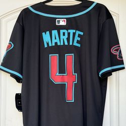 SMALL + 2X + 3X - DBACKS #4 KETEL MARTE JERSEYS