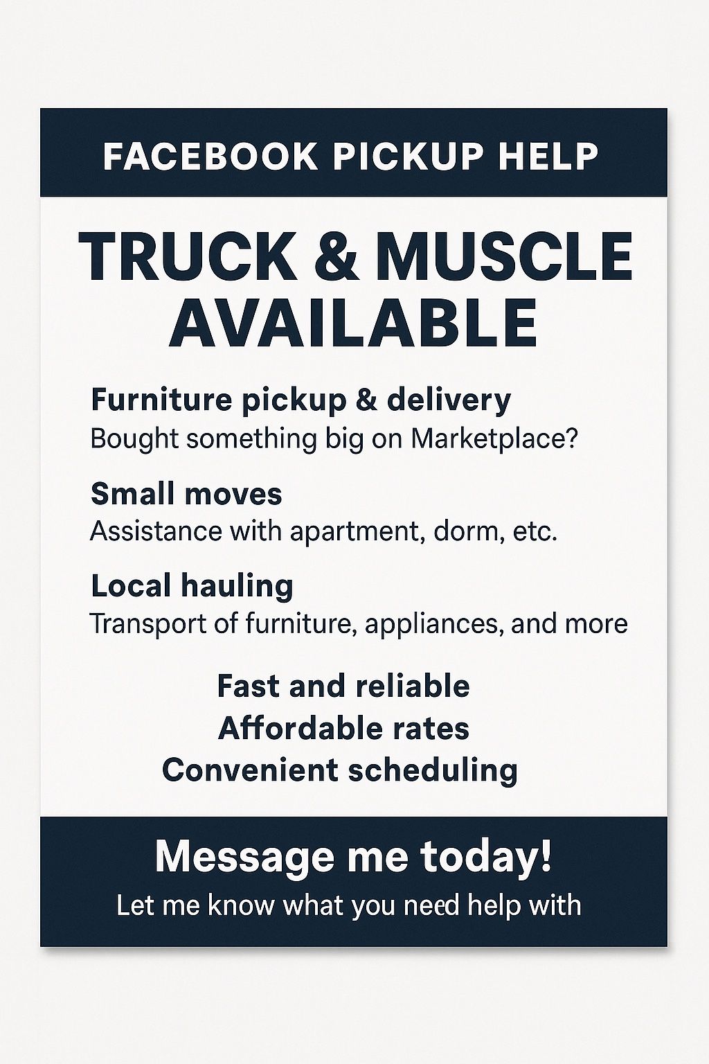 LOCAL AFFORDABLE HAULING