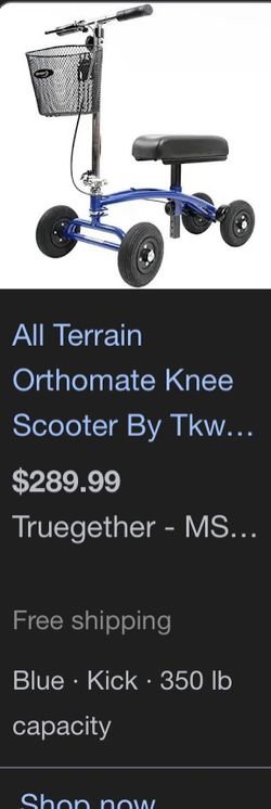 orthomate all terrain knee scooter